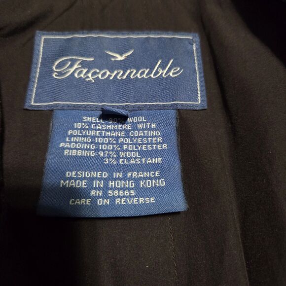 Loro Piana Faconnable Wool Jacket Mens M Brown Storm System Bomber Rain Snow - Picture 11 of 13